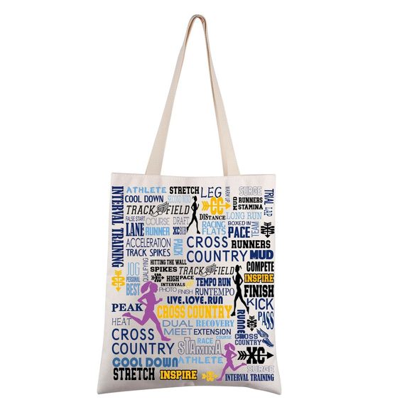 Running Tote Bag Cross Country Track Marathon Shoulder Bag Marathon Runner :> - Picture 1 of 7